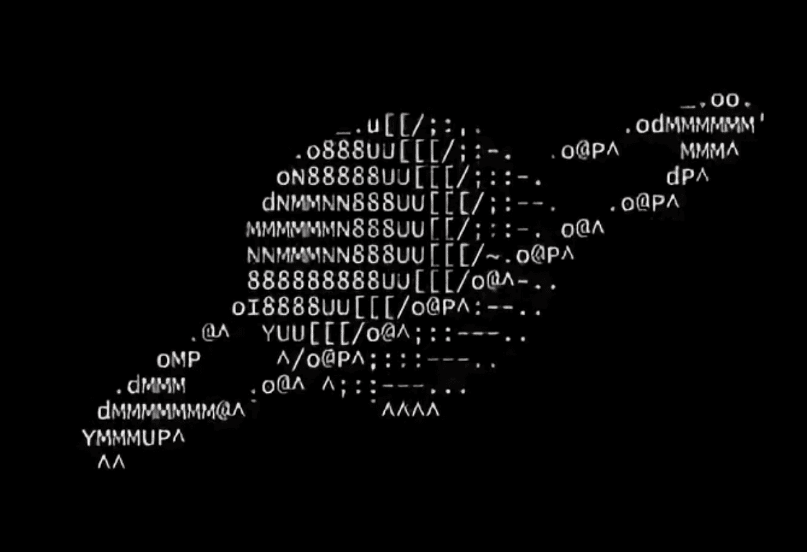 ASCII-планета с диагональным кольцом и отдельным вертикальным цоколем лампы под планетой